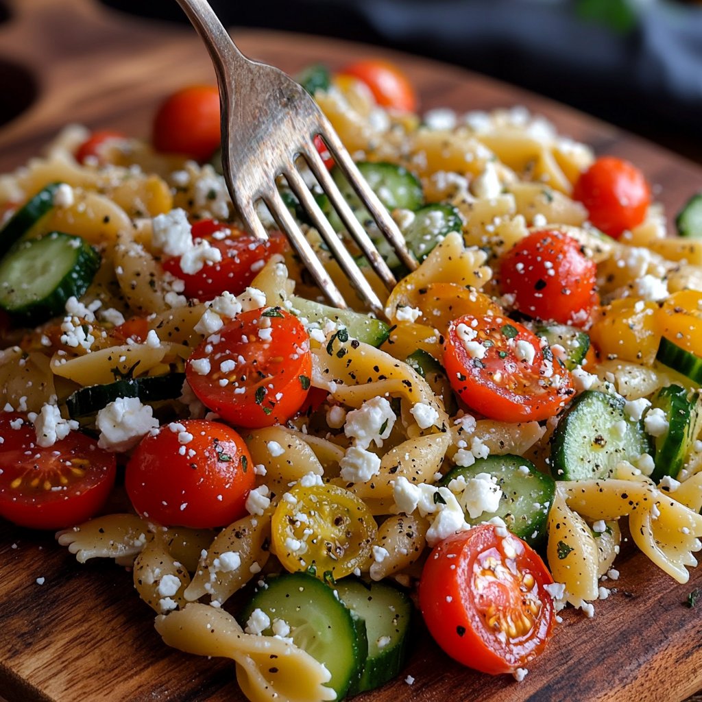 Quick Pasta Salad Lunch for Work