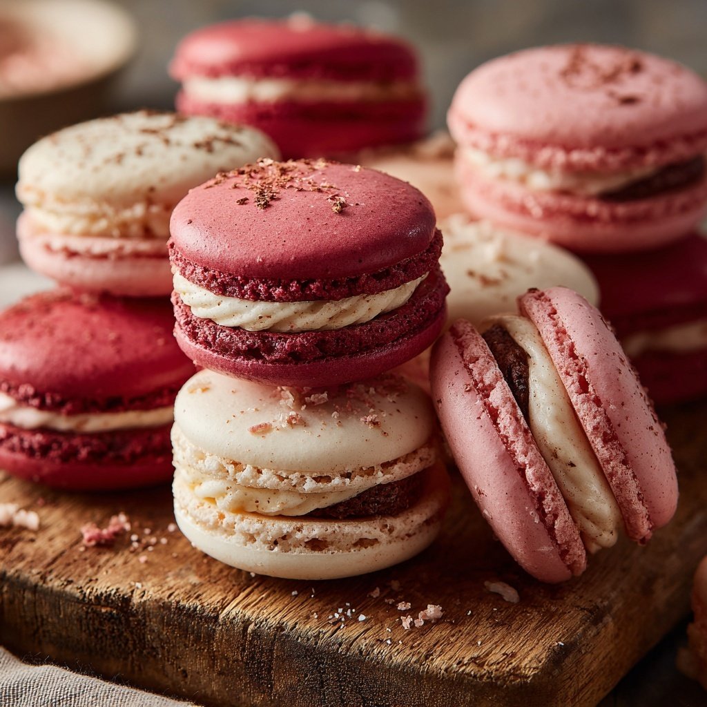 Macaron Towers in Valentine Colors
