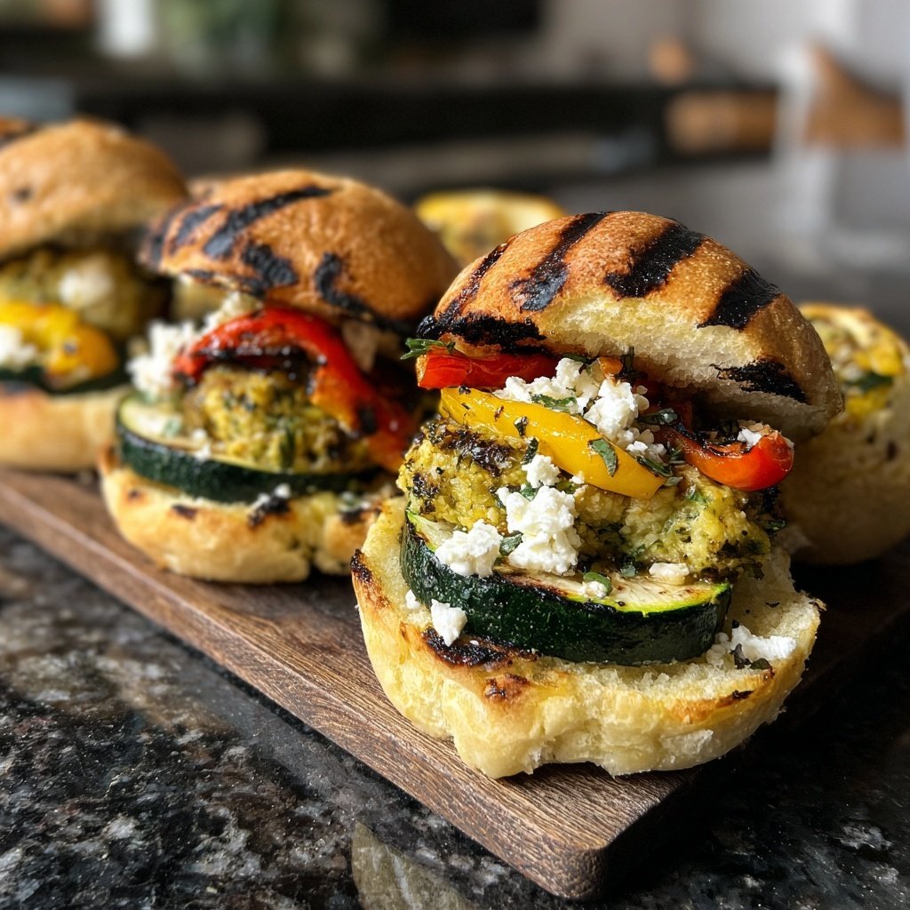 Grilled Vegetable Sliders