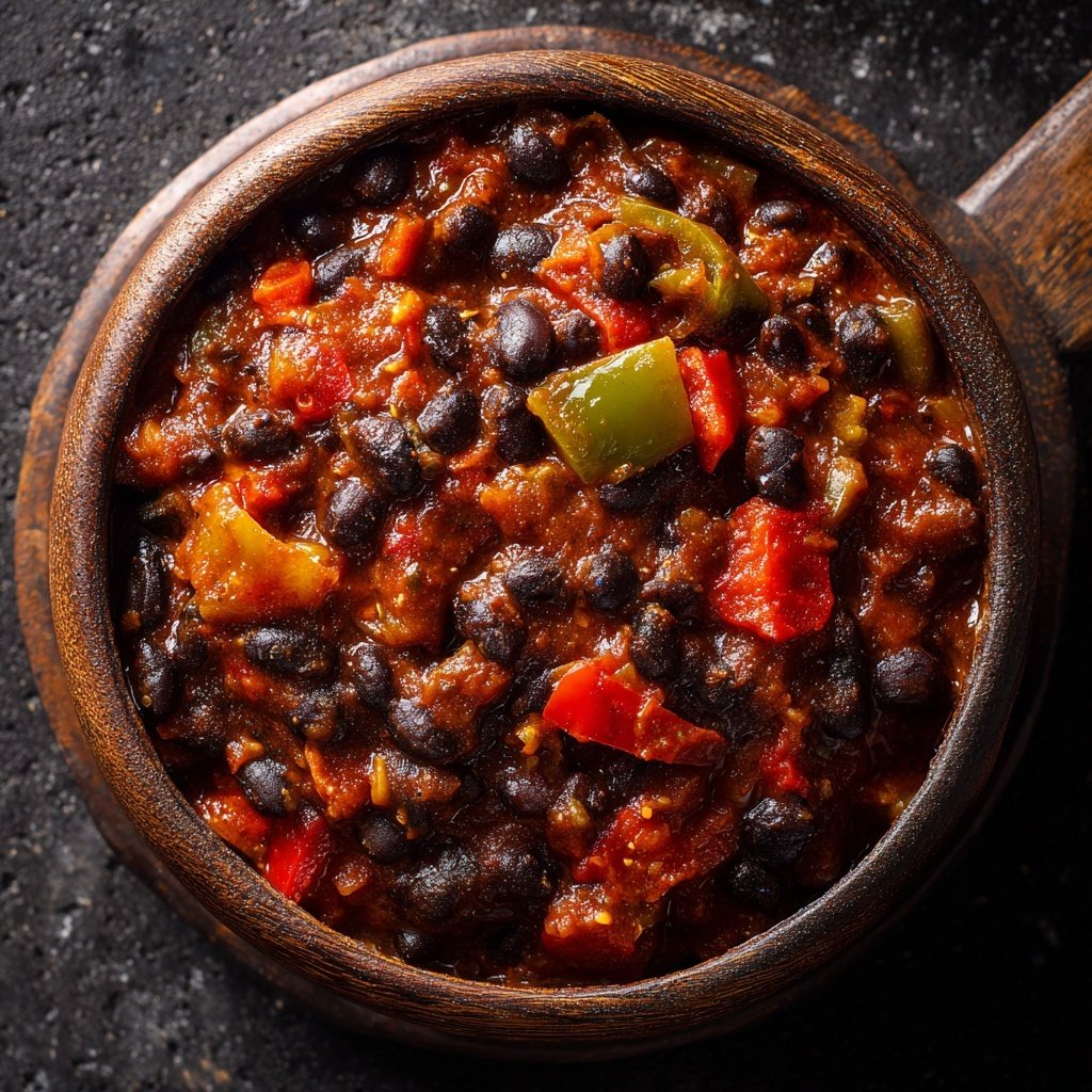 Healthy Crockpot Black Bean Chili