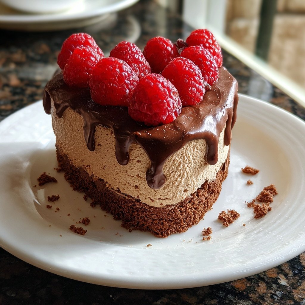Mini Heart Cake with Chocolate Mousse