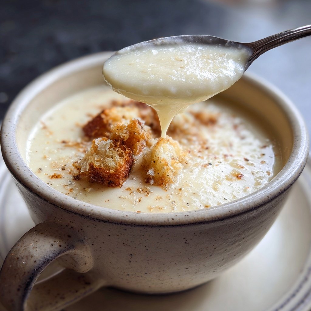 Creamy Cauliflower Soup Bowl