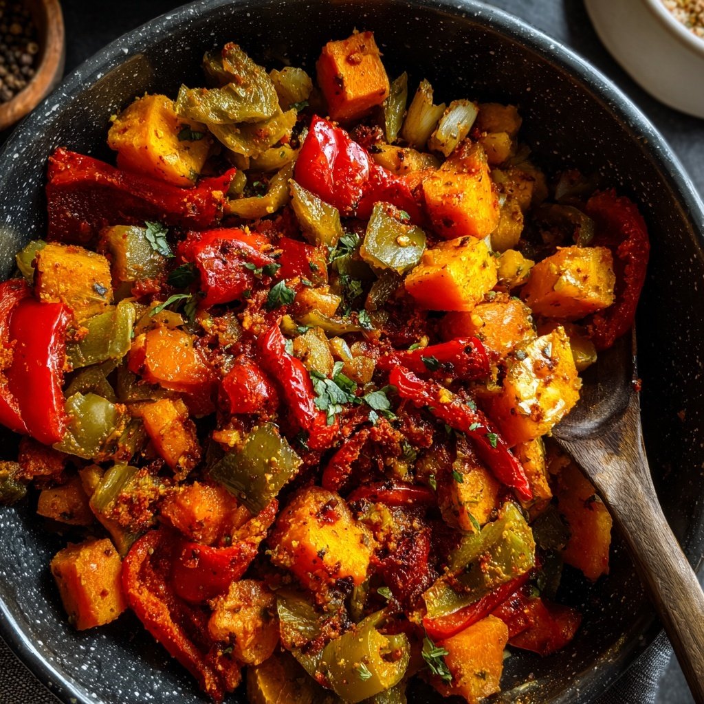 Healthy Crockpot Moroccan Vegetables