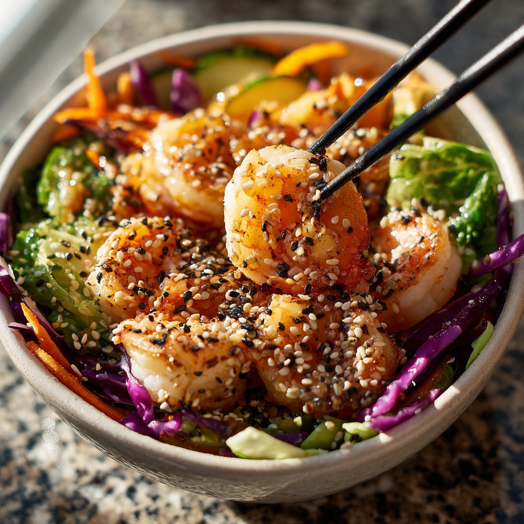High Protein Shrimp Bowls