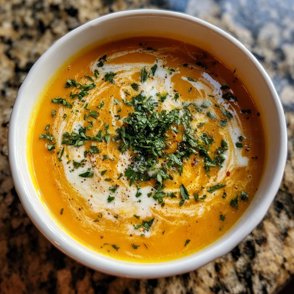 Spring Carrot And Ginger Soup