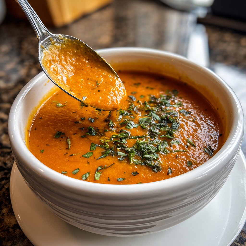 Creamy Tomato Lentil Soup