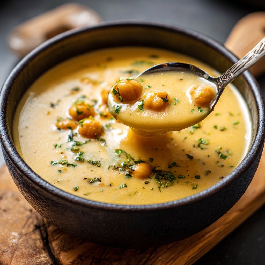 Creamy Lemon Chickpea Soup
