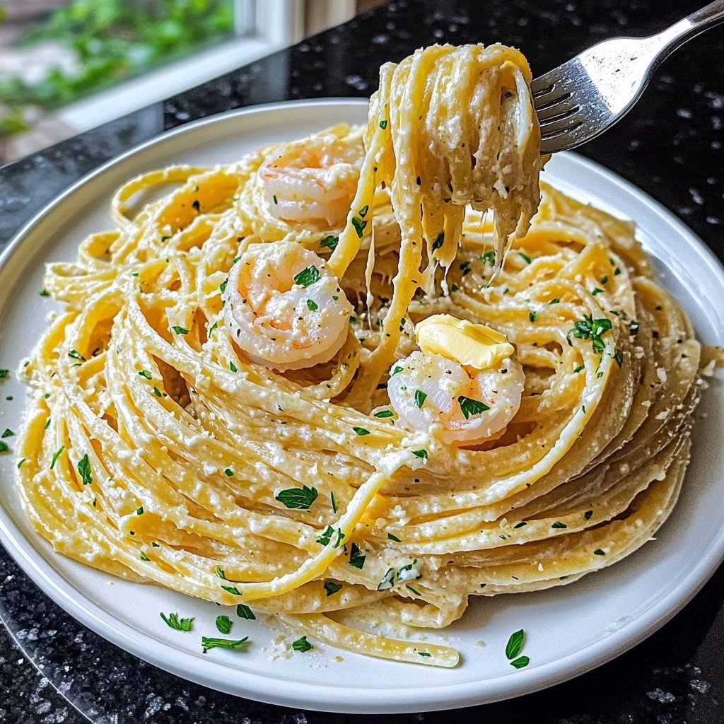 Comforting Garlic Butter Shrimp Pasta Recipe