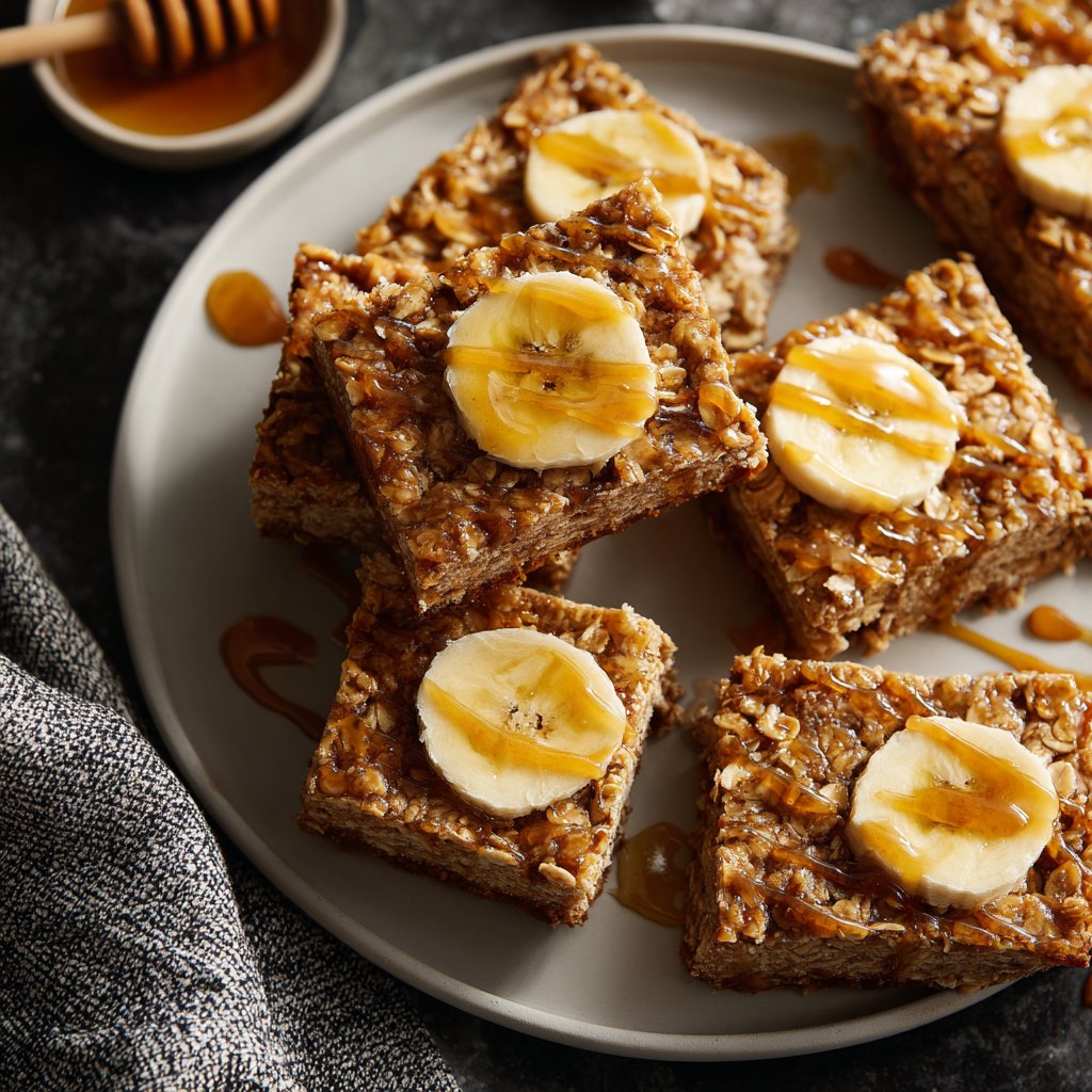 Banana Oat Yogurt Squares