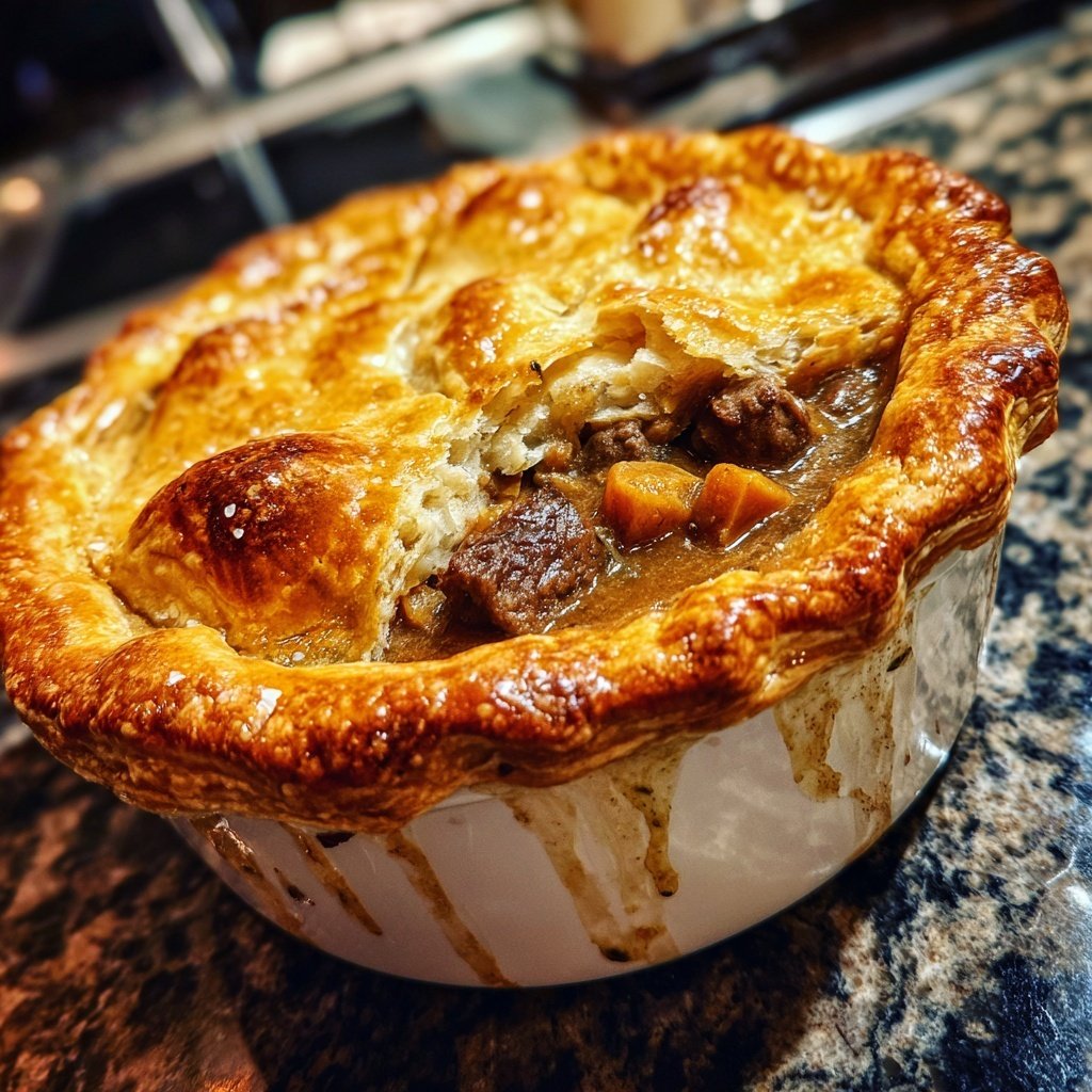 Comfort Food Beef and Mushroom Pot Pie