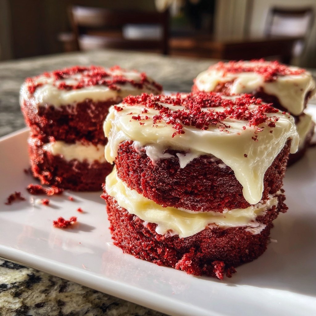 Mini Red Velvet Layer Cakes