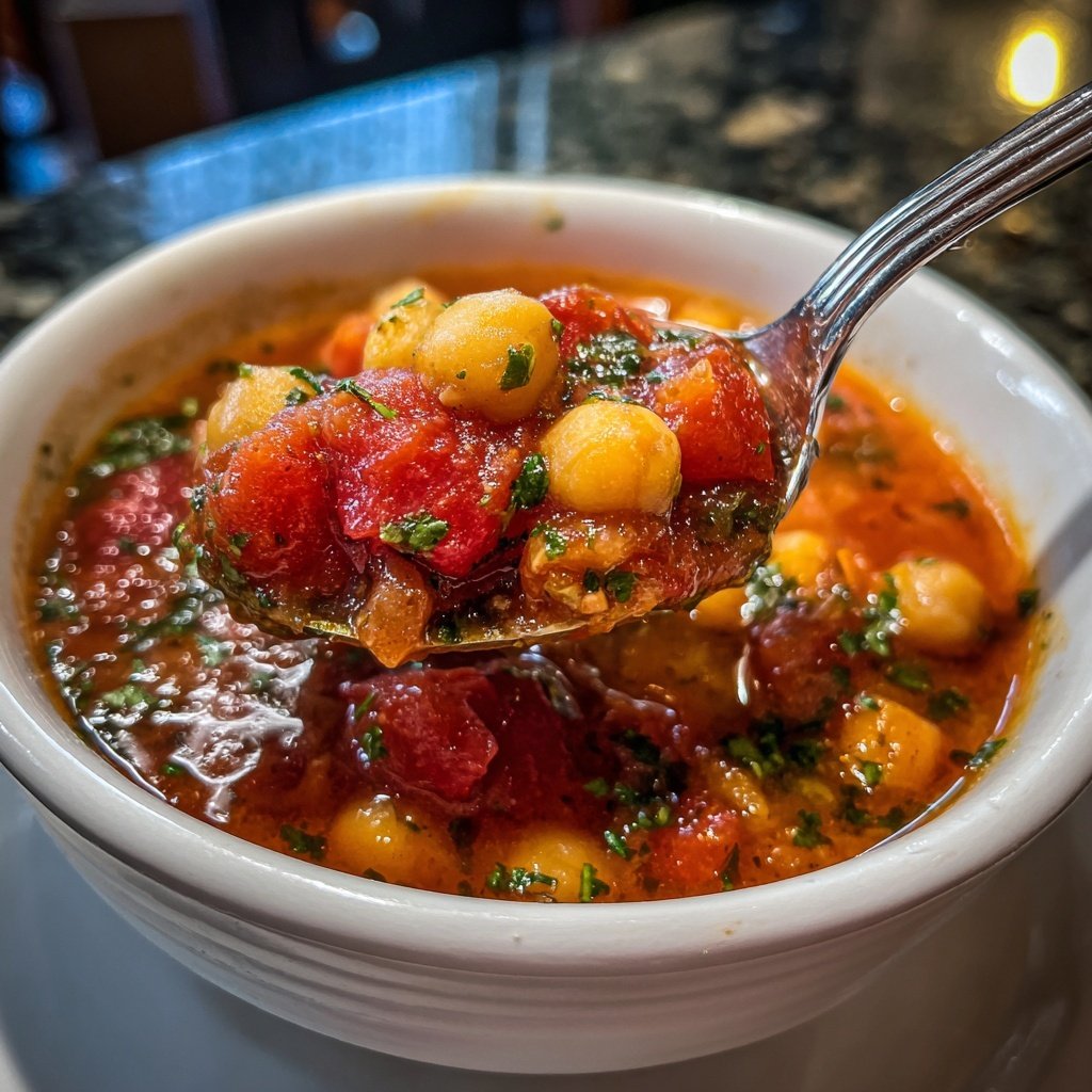 Healthy Dinner Tomato Chickpea Stew